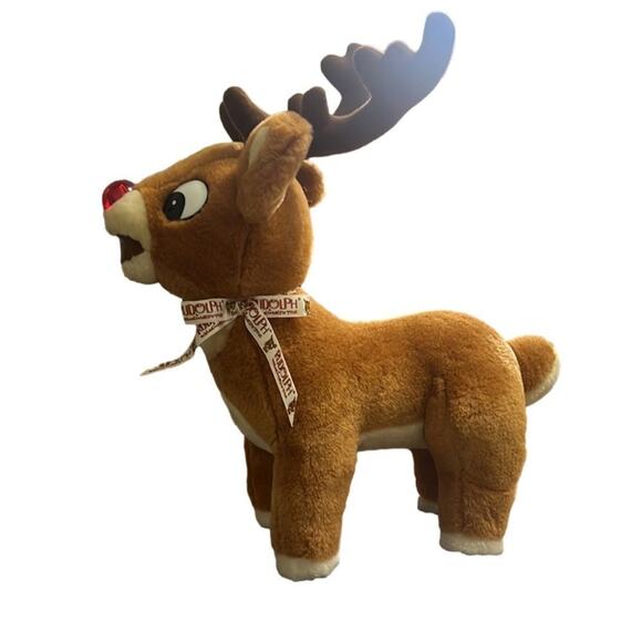 STUFFIN RUDOLPH THE RED NOSED REINDEER THE‎ ISLAND MISFIT TOY COLLECTION - Picture 1 of 7